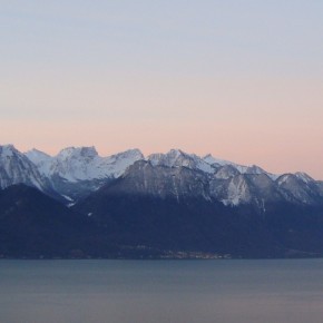Dawn of 2013 on Lake Geneva